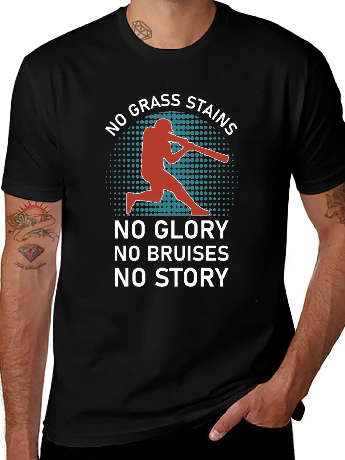 No Grass Stains No Glory No Bruises No Story Classic Cotton Tee – Unisex Comfort For Any Season