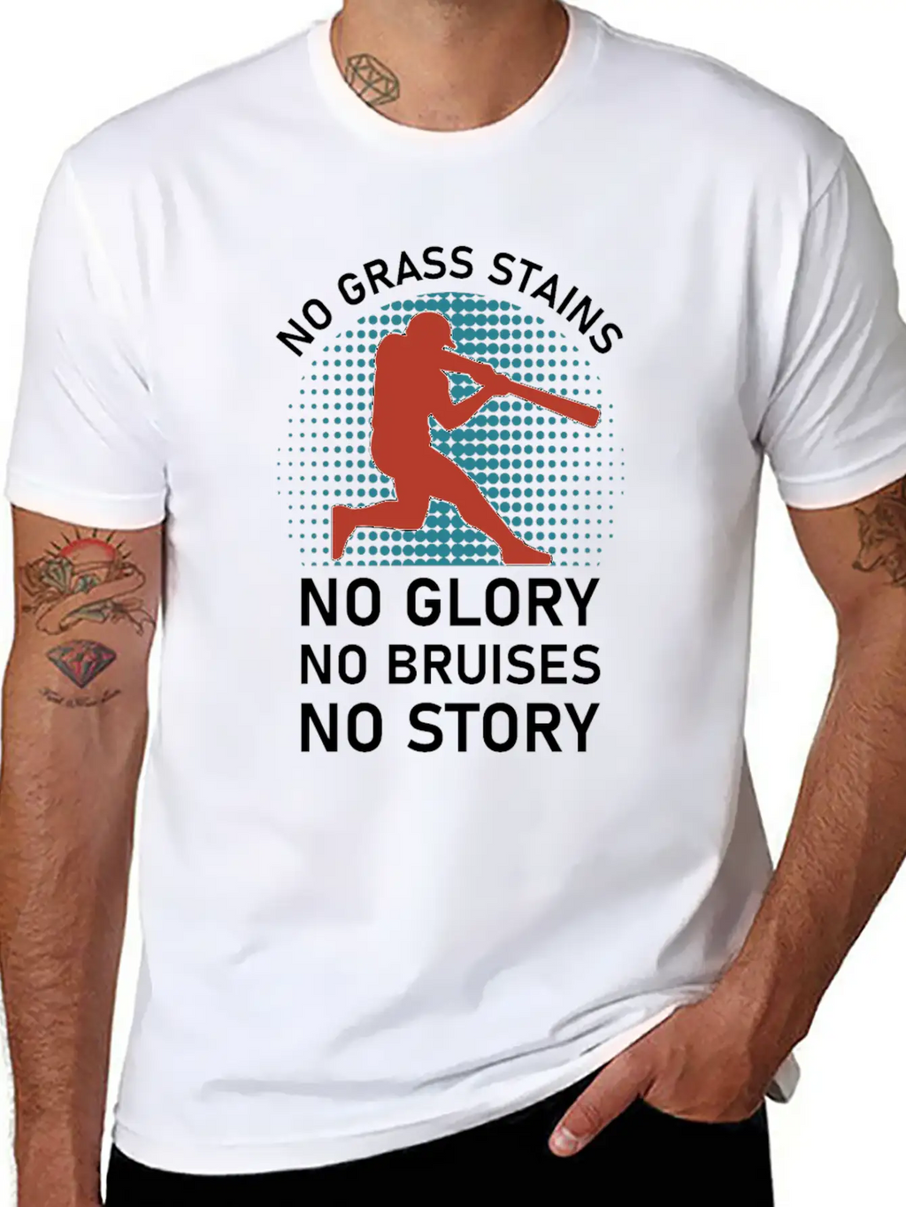 No Grass Stains No Glory No Bruises No Story Classic Cotton Tee – Unisex Comfort For Any Season