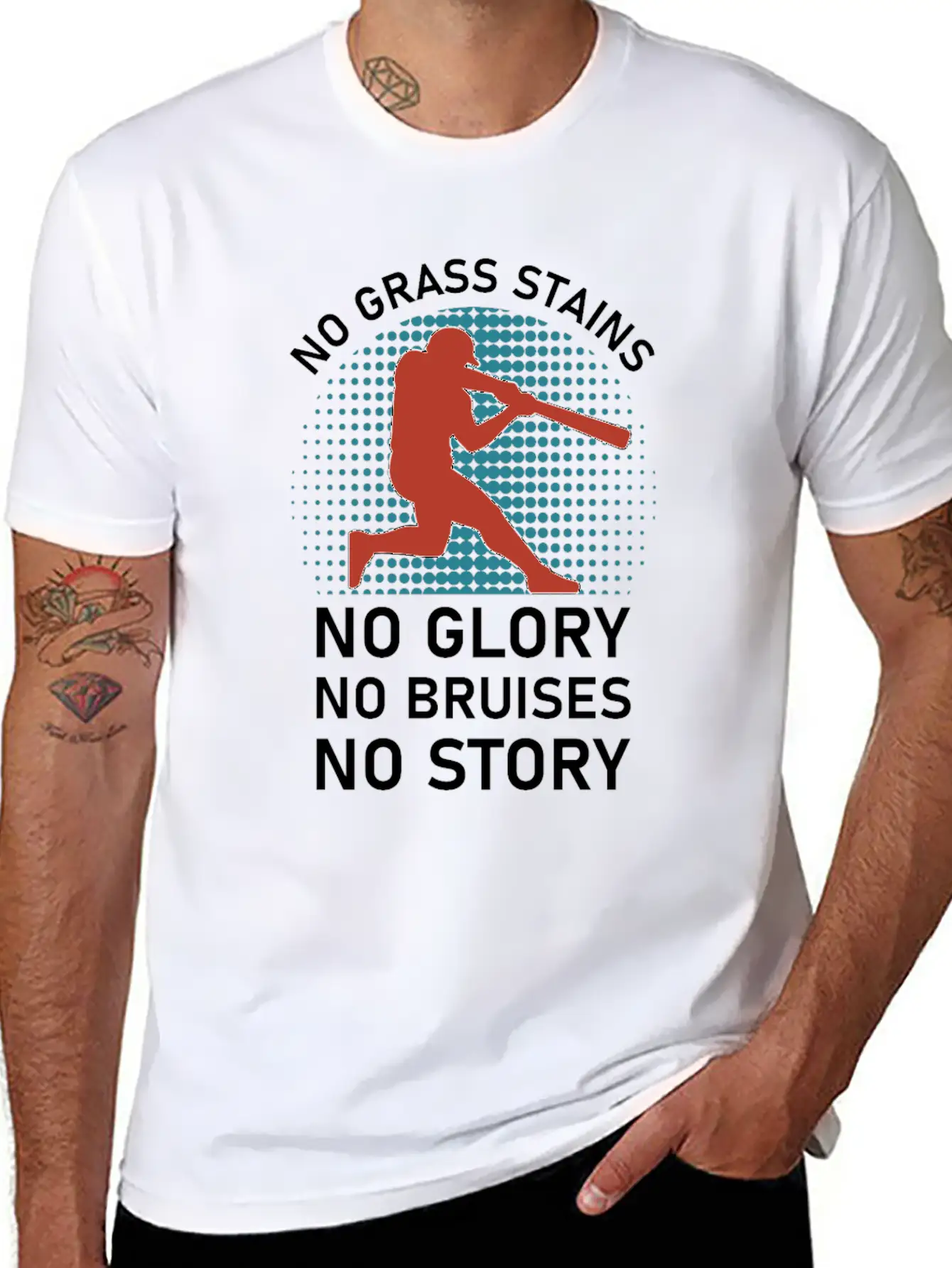 No Grass Stains No Glory No Bruises No Story Classic Cotton Tee – Unisex Comfort For Any Season