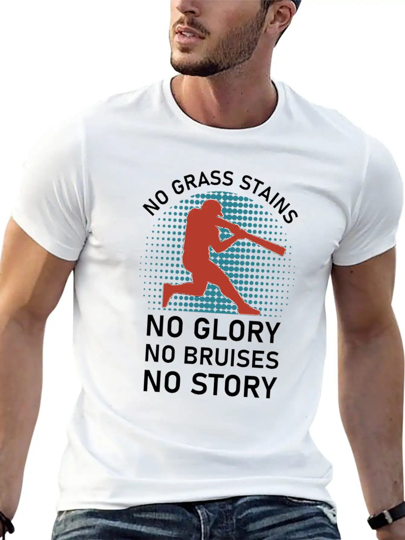 No Grass Stains No Glory No Bruises No Story Classic Cotton Tee – Unisex Comfort For Any Season