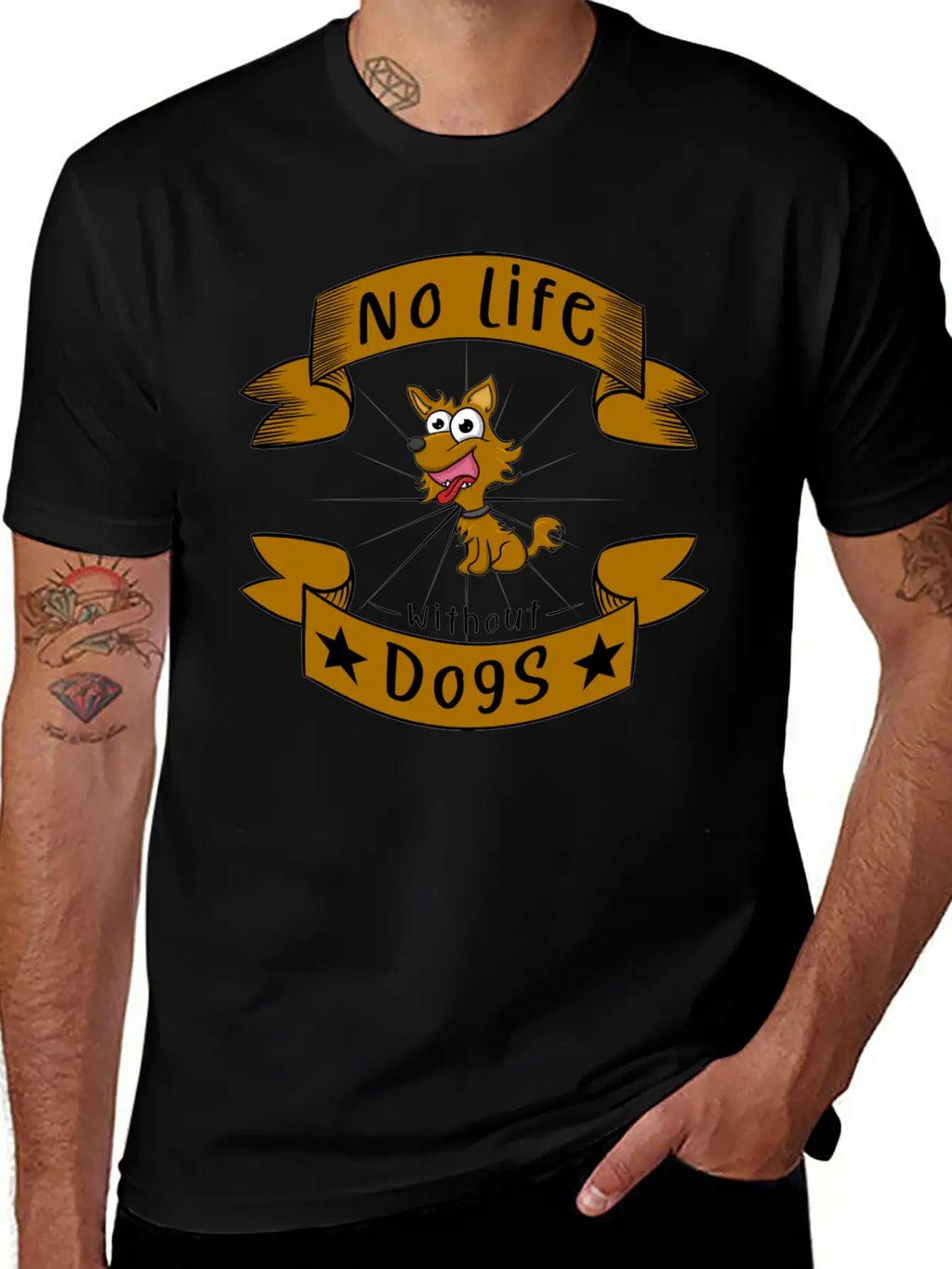 No Life Without Dogs Essential Unisex Summer Tee – Soft Cotton Casual Fit
