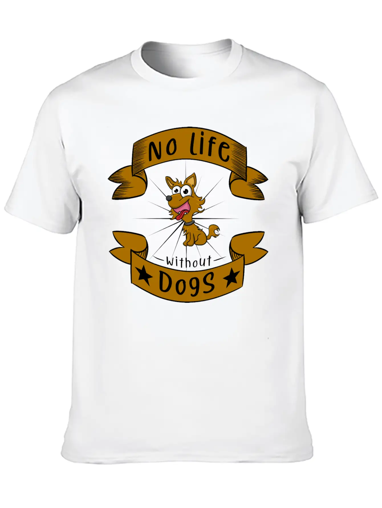 No Life Without Dogs Essential Unisex Summer Tee – Soft Cotton Casual Fit