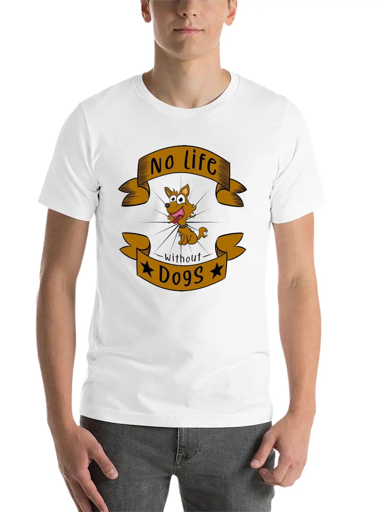No Life Without Dogs Essential Unisex Summer Tee – Soft Cotton Casual Fit