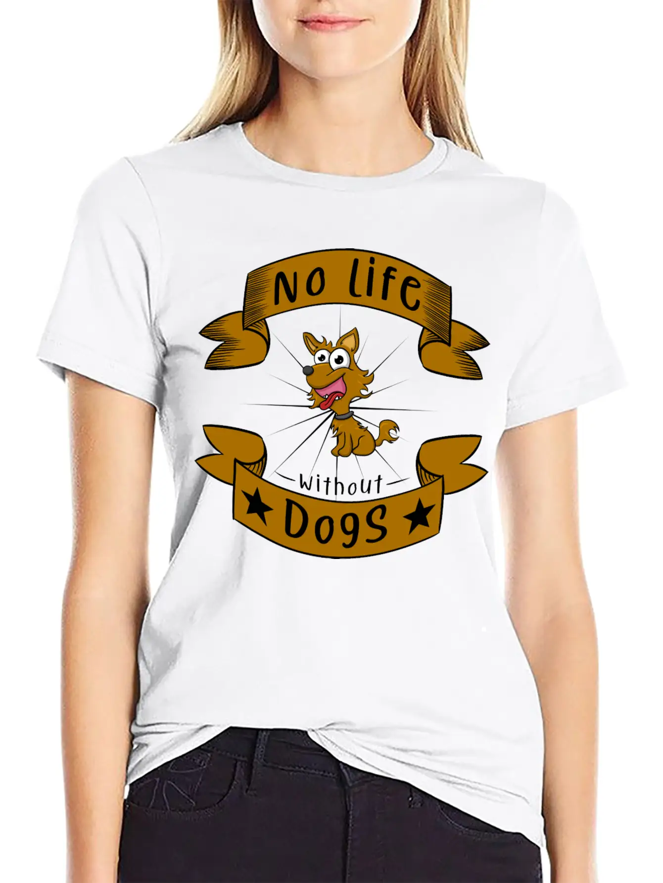 No Life Without Dogs Essential Unisex Summer Tee – Soft Cotton Casual Fit