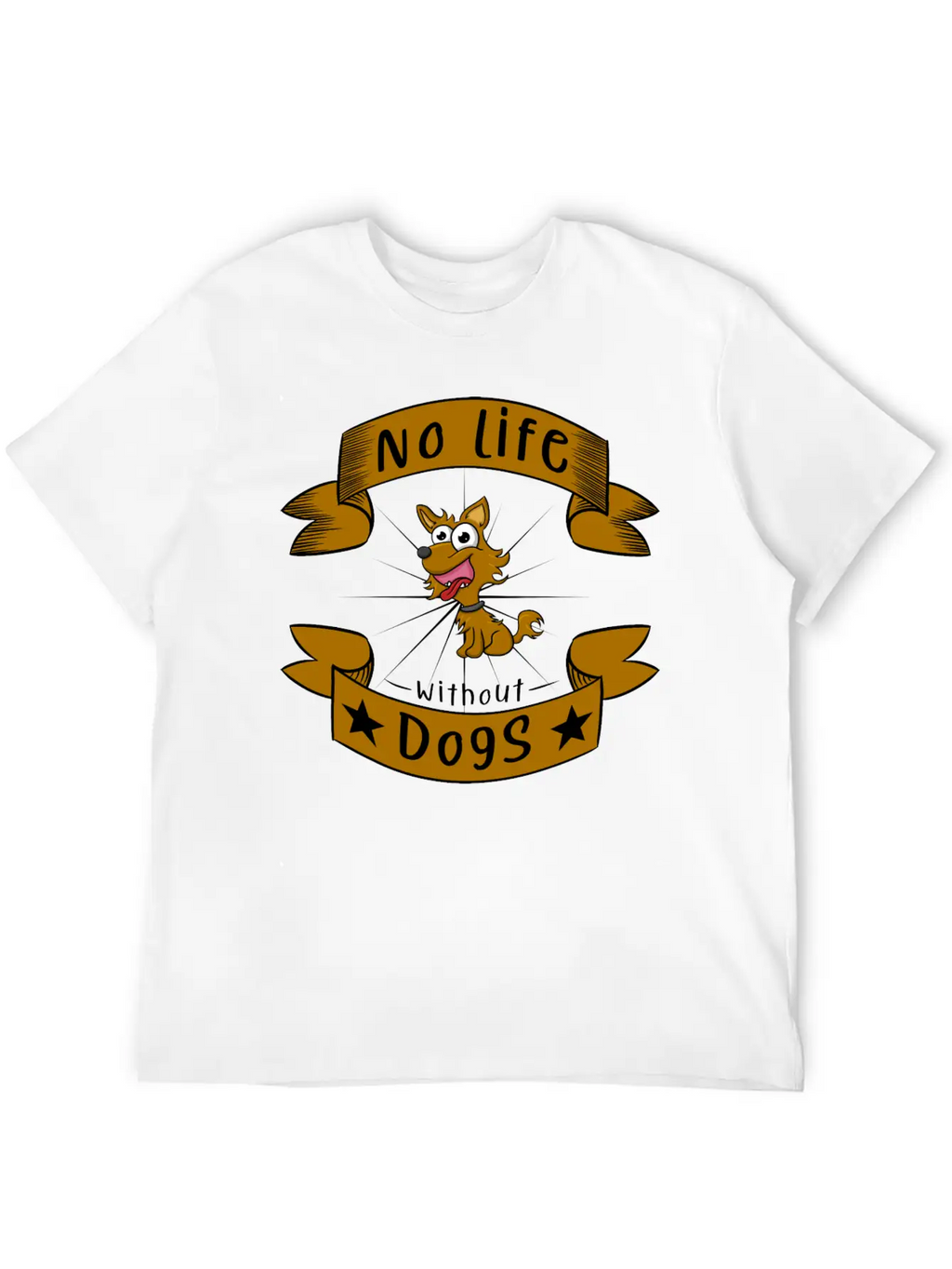 No Life Without Dogs Essential Unisex Summer Tee – Soft Cotton Casual Fit
