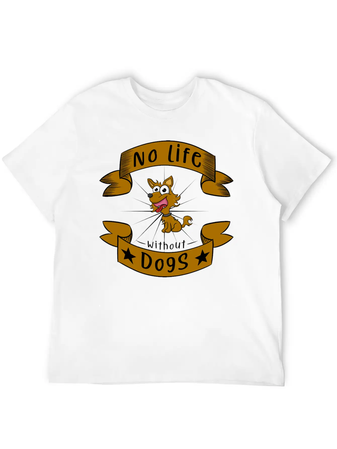 No Life Without Dogs Essential Unisex Summer Tee – Soft Cotton Casual Fit