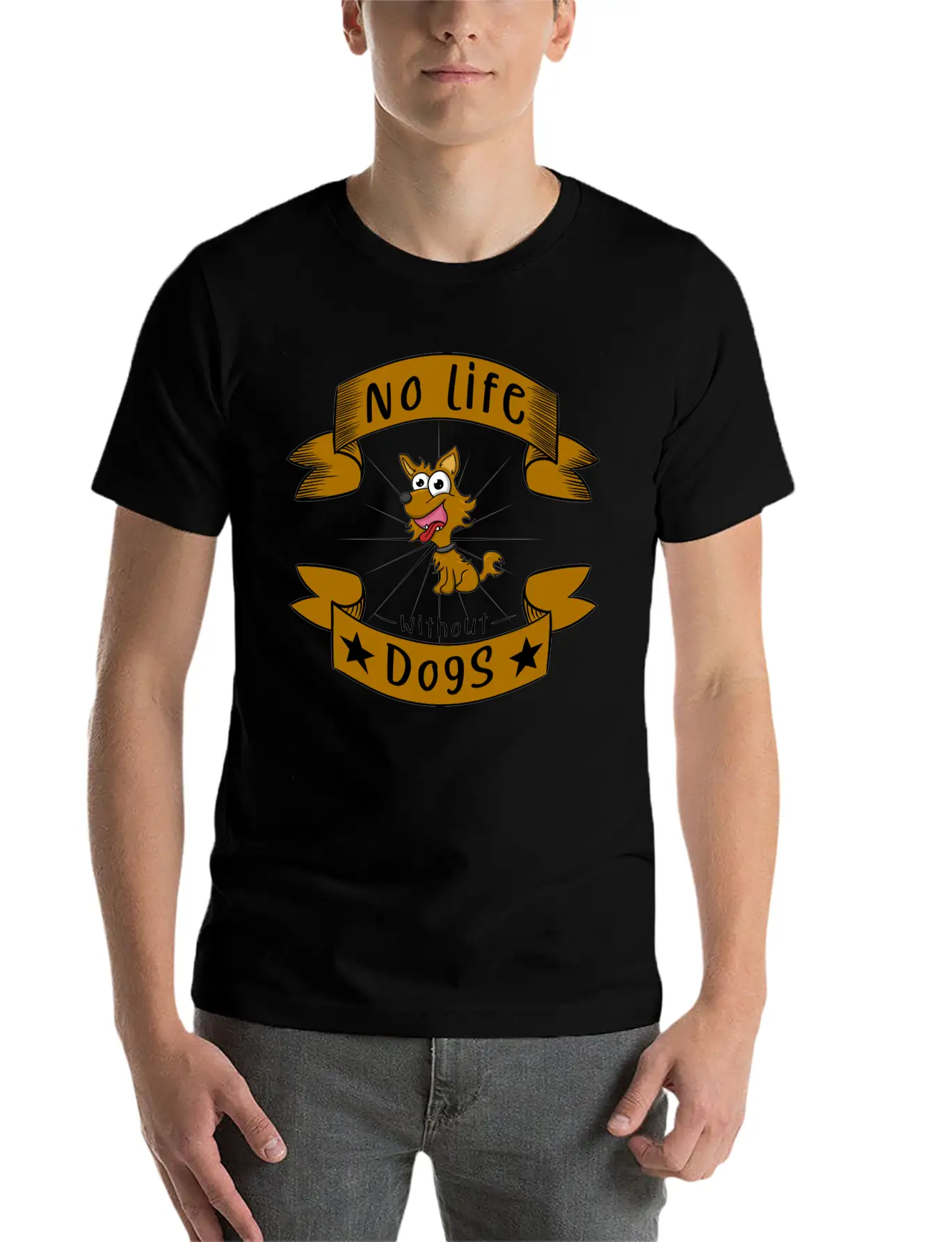 No Life Without Dogs Essential Unisex Summer Tee – Soft Cotton Casual Fit