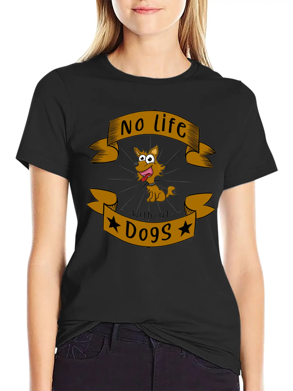 No Life Without Dogs Essential Unisex Summer Tee – Soft Cotton Casual Fit