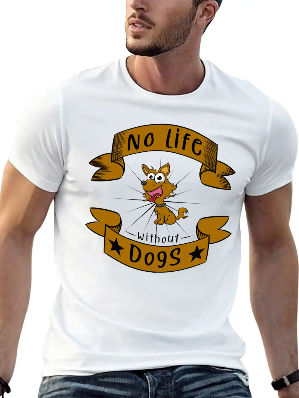 No Life Without Dogs Essential Unisex Summer Tee – Soft Cotton Casual Fit