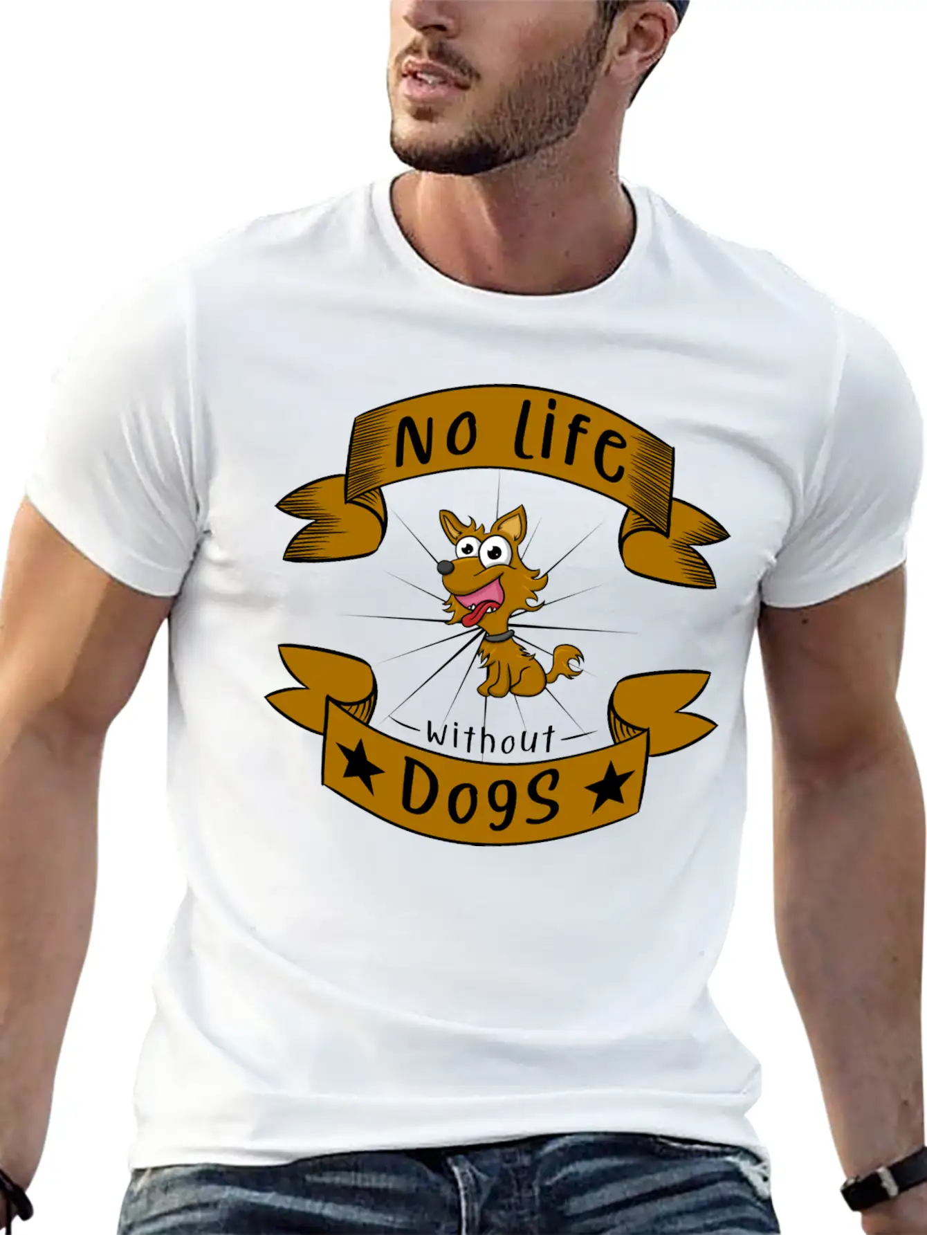 No Life Without Dogs Essential Unisex Summer Tee – Soft Cotton Casual Fit