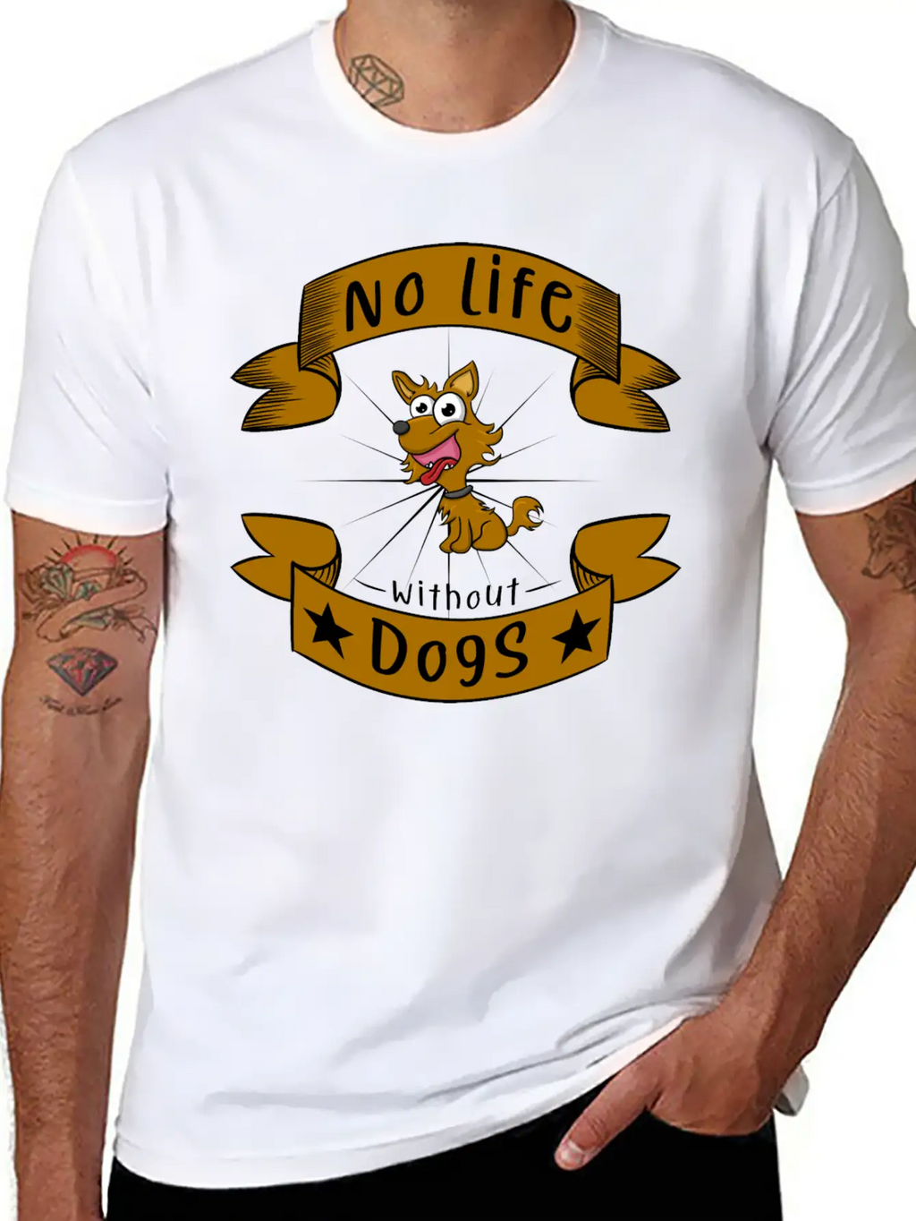 No Life Without Dogs Essential Unisex Summer Tee – Soft Cotton Casual Fit