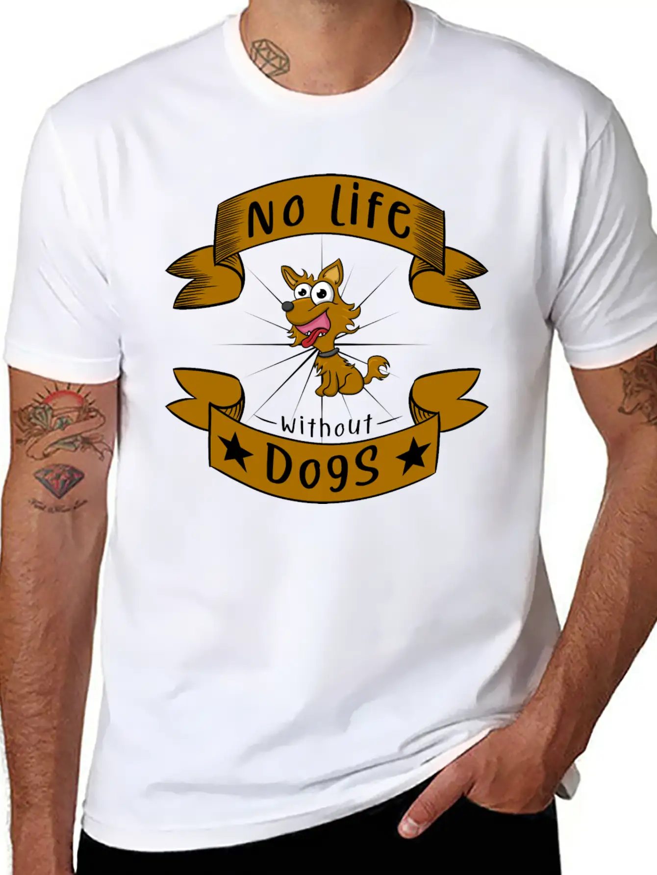 No Life Without Dogs Essential Unisex Summer Tee – Soft Cotton Casual Fit