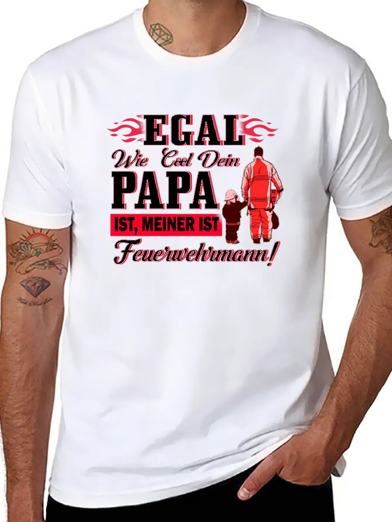 No Matter How Cool Your Dad Is Mine Is A Firefight Timeless Short Sleeve Tee – Comfy And Minimalist Design