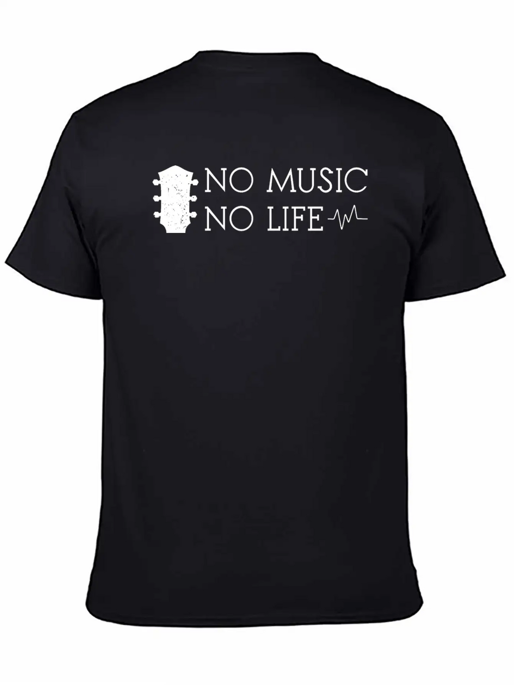 No Music No Life Breathable Soft Cotton T-Shirt – Timeless Casual Look