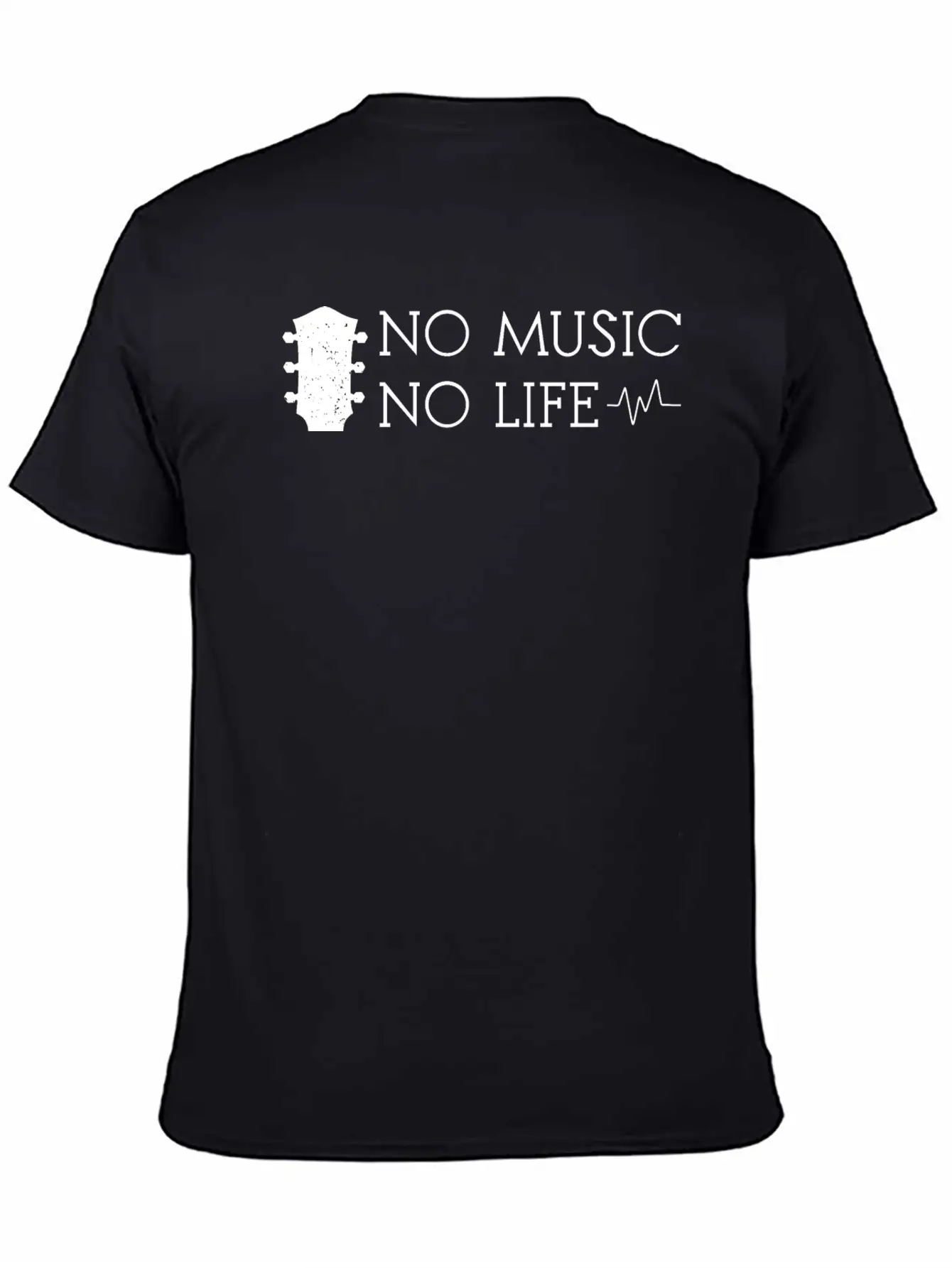 No Music No Life Breathable Soft Cotton T-Shirt – Timeless Casual Look