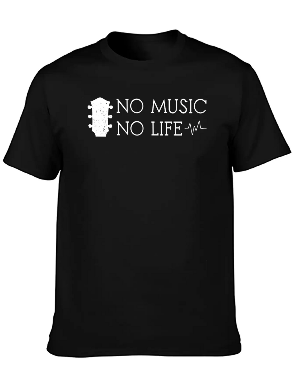 No Music No Life Breathable Soft Cotton T-Shirt – Timeless Casual Look