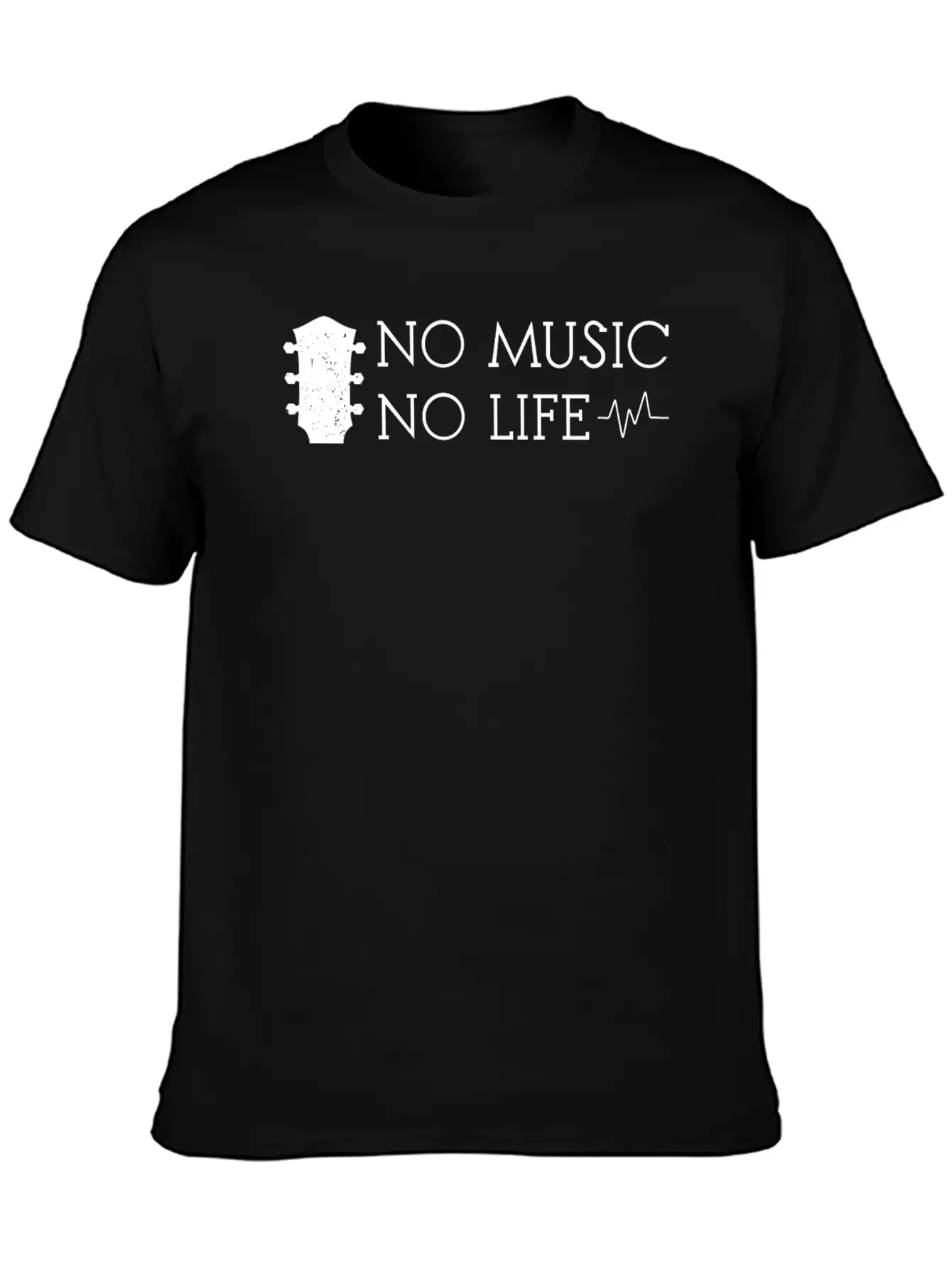 No Music No Life Breathable Soft Cotton T-Shirt – Timeless Casual Look