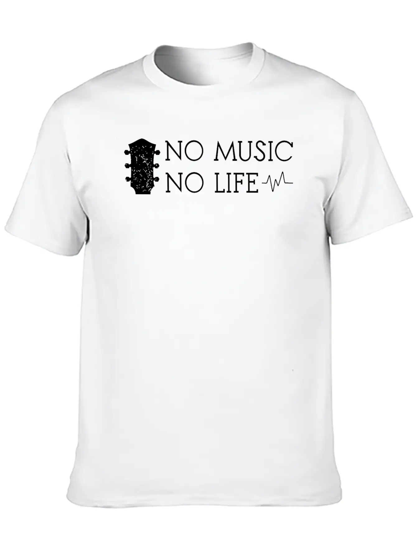 No Music No Life Breathable Soft Cotton T-Shirt – Timeless Casual Look