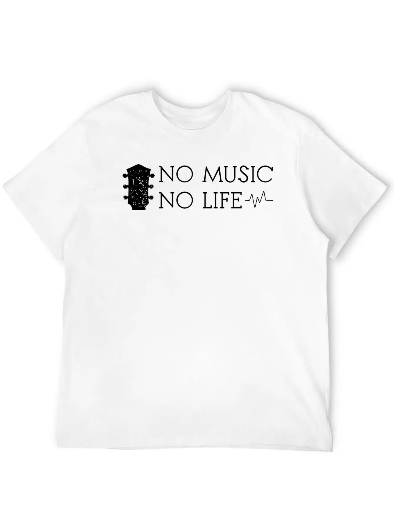 No Music No Life Breathable Soft Cotton T-Shirt – Timeless Casual Look