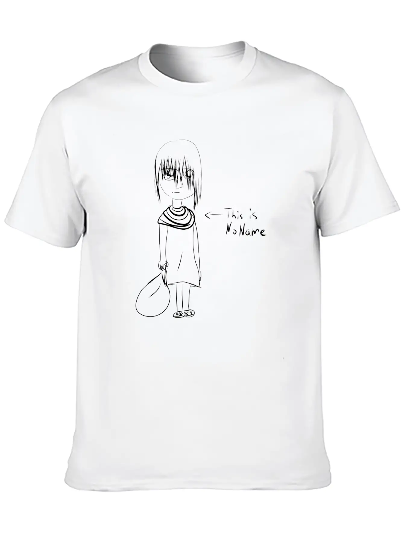 No Name Character Timeless Short Sleeve Tee – Comfy And Minimalist Design