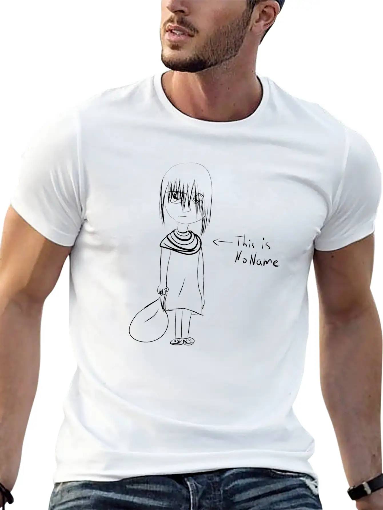No Name Character Timeless Short Sleeve Tee – Comfy And Minimalist Design