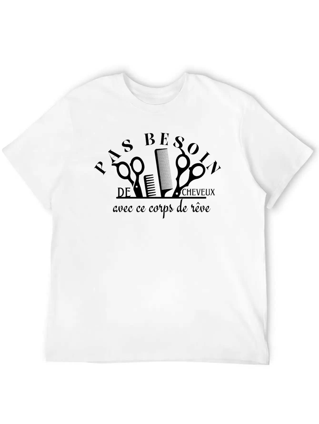 No Need For Hair With This Dream Body Essential Cotton Tee For Daily Outfits – Unisex Style