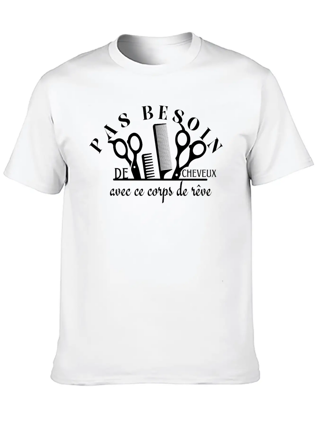 No Need For Hair With This Dream Body Essential Cotton Tee For Daily Outfits – Unisex Style