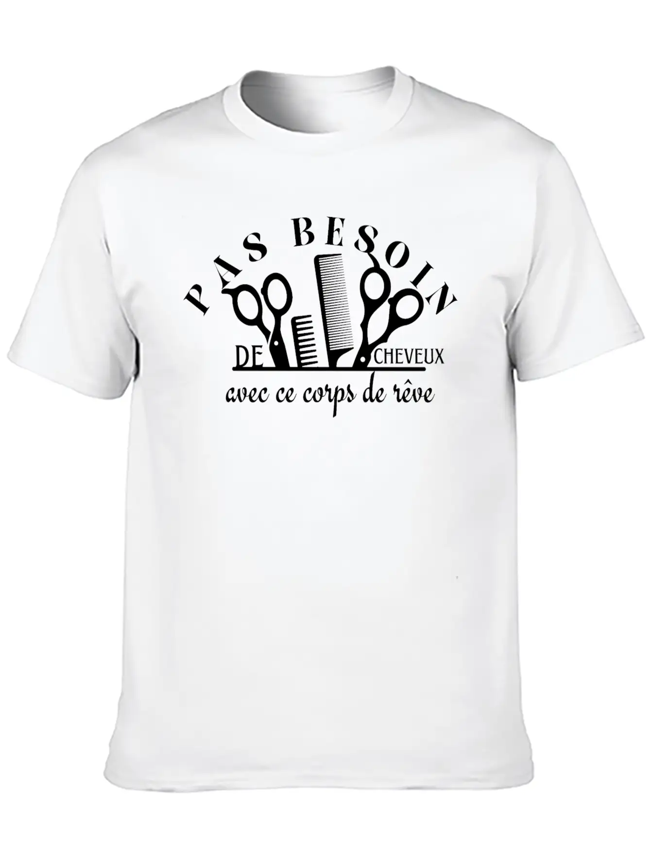 No Need For Hair With This Dream Body Essential Cotton Tee For Daily Outfits – Unisex Style