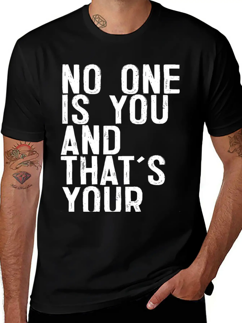 No One Is You And Thats Your Power Breathable Graphic T-Shirt – Perfect For Casual Days