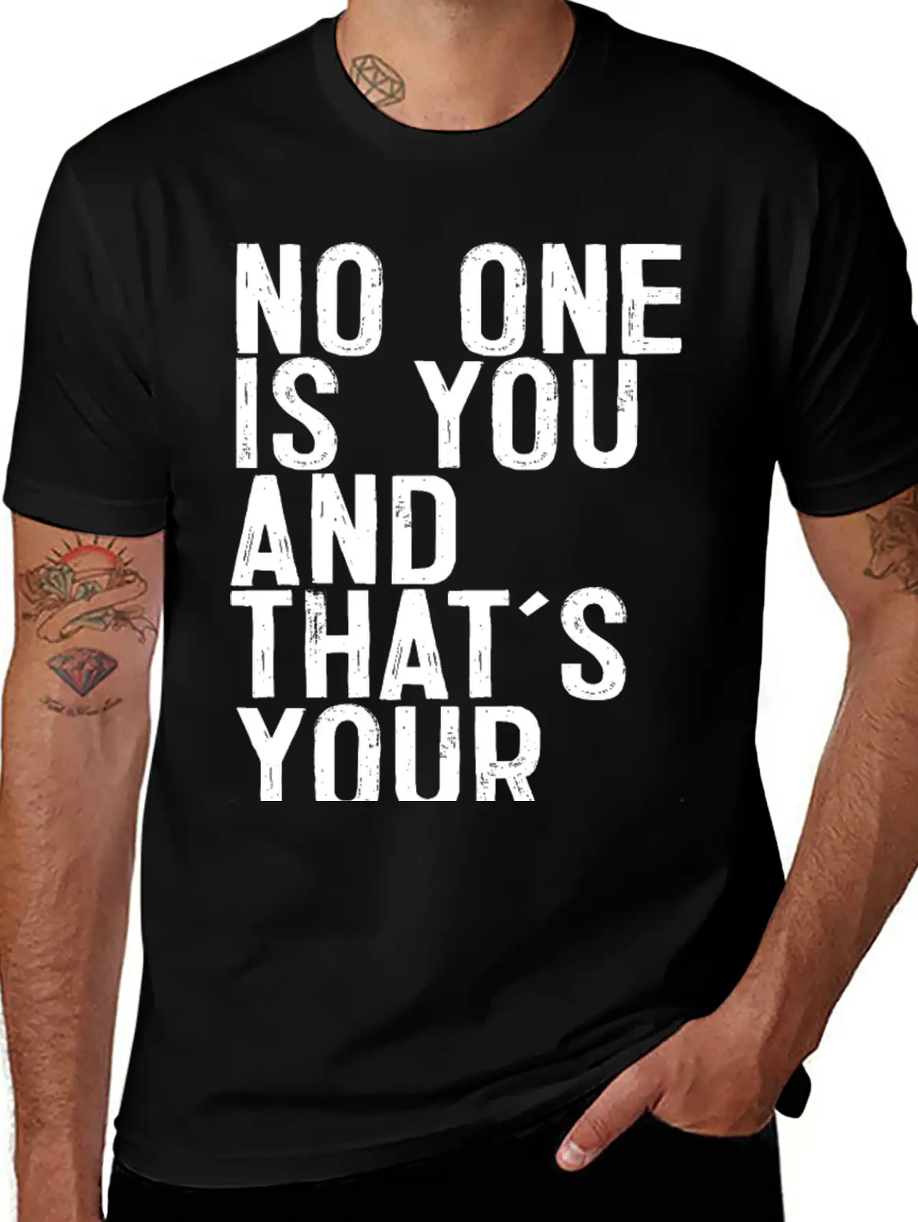 No One Is You And Thats Your Power Breathable Graphic T-Shirt – Perfect For Casual Days