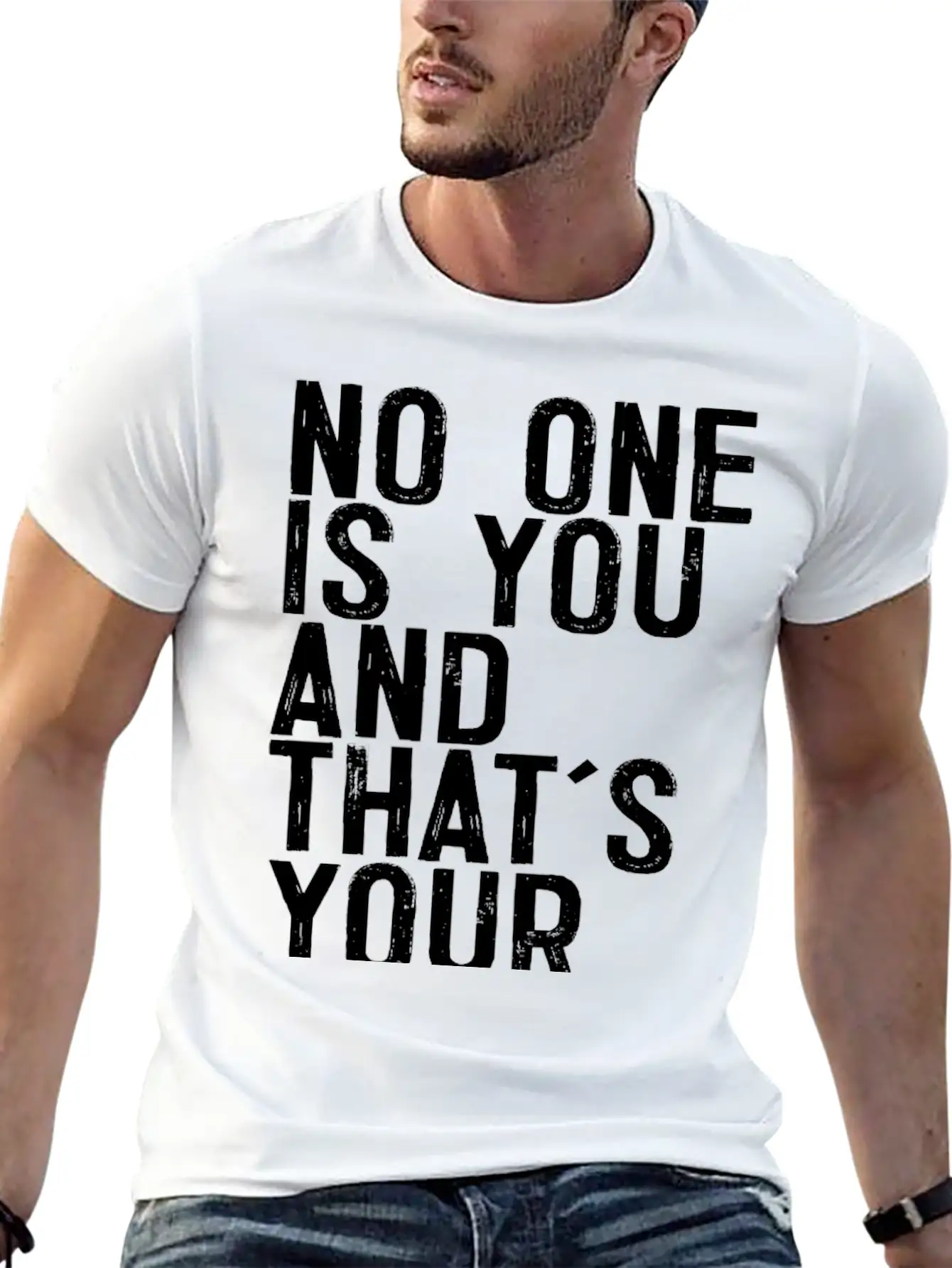 No One Is You And Thats Your Power Breathable Graphic T-Shirt – Perfect For Casual Days