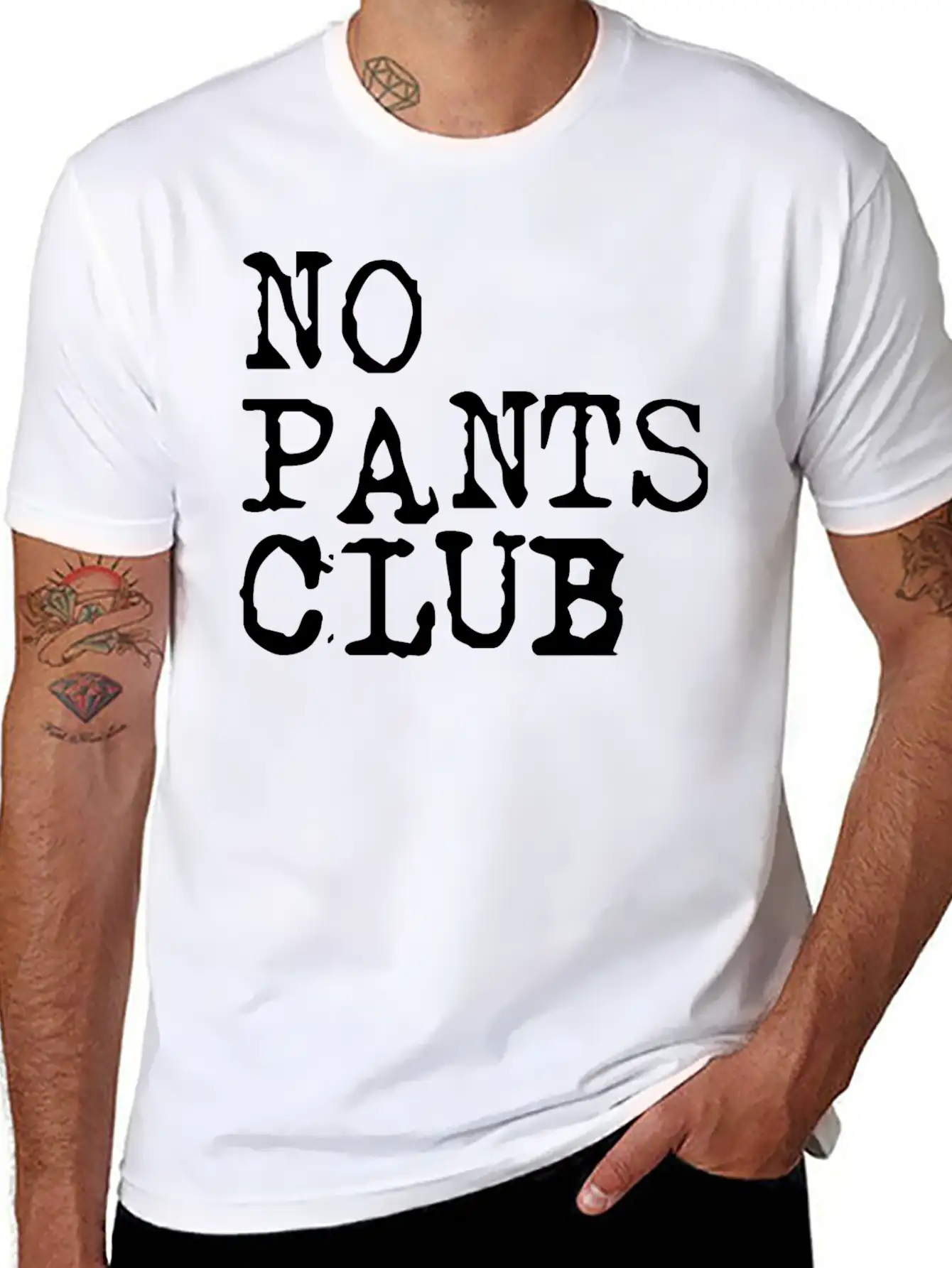 No Pants Club 3 Timeless Short Sleeve Tee – Comfy And Minimalist Design