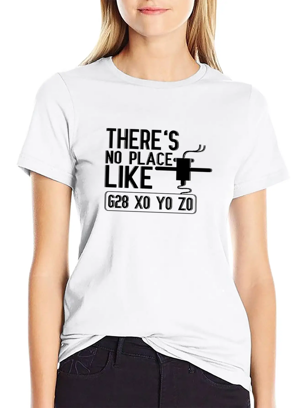 No Place Like G28 X0 Y0 Z0 3D Printer Hogger Relaxed Everyday Tee – Lightweight And Durable Cotton