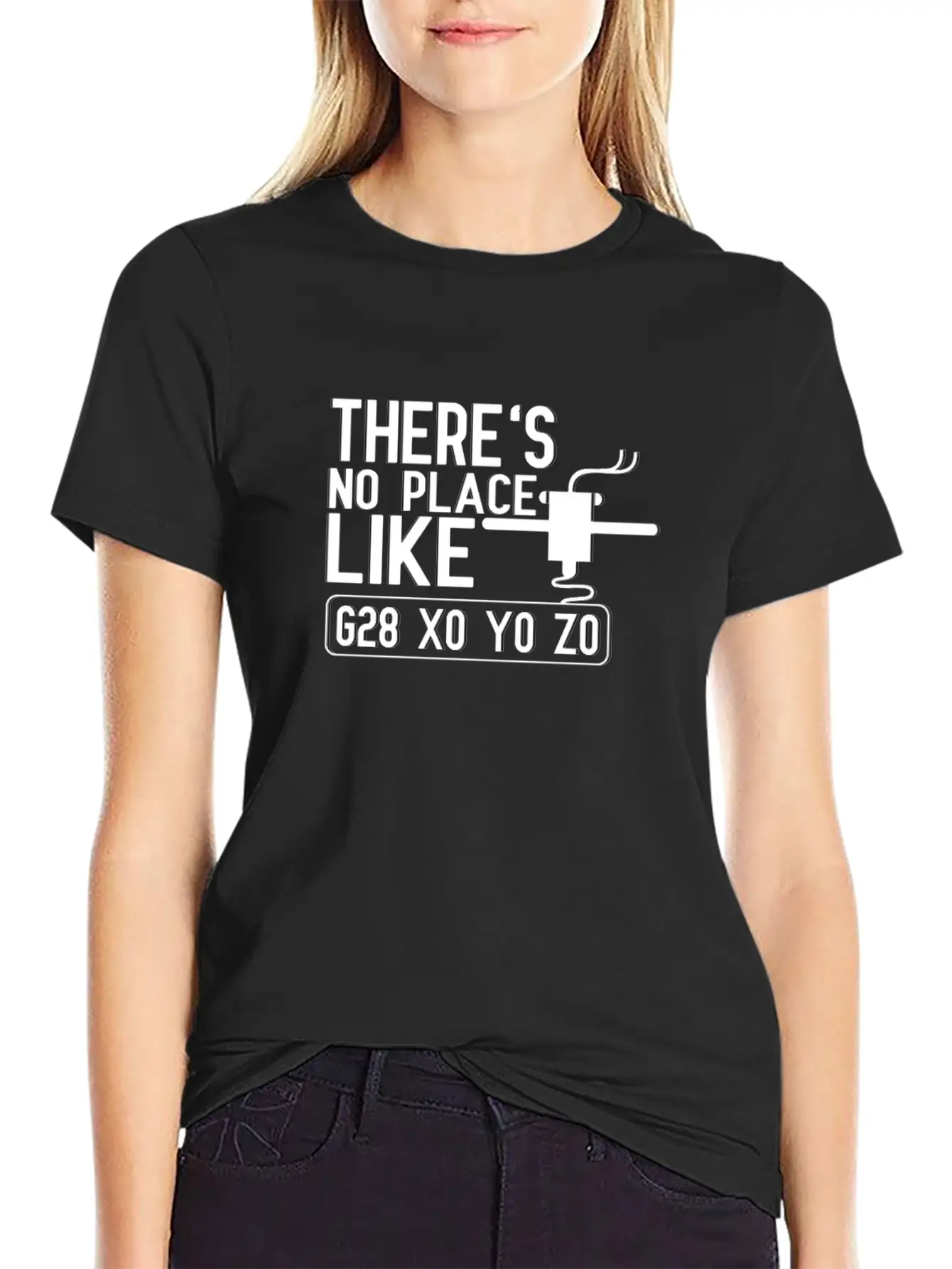No Place Like G28 X0 Y0 Z0 3D Printer Hogger Relaxed Everyday Tee – Lightweight And Durable Cotton