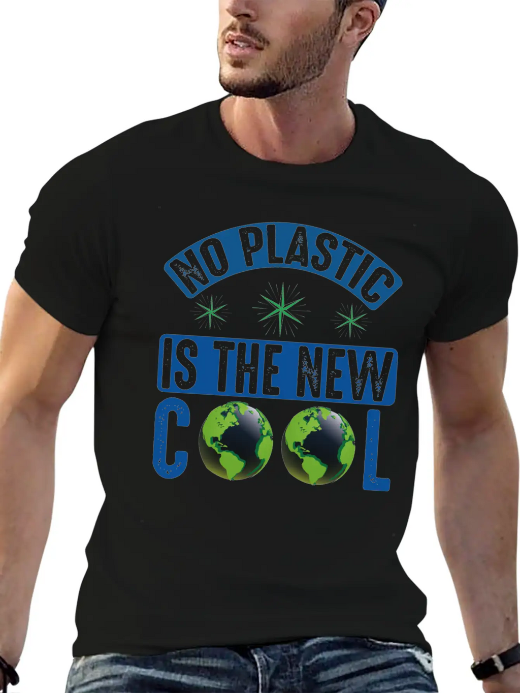 No Plastic Is The Cool Sea Protection Support Breathable Graphic T-Shirt – Perfect For Casual Days