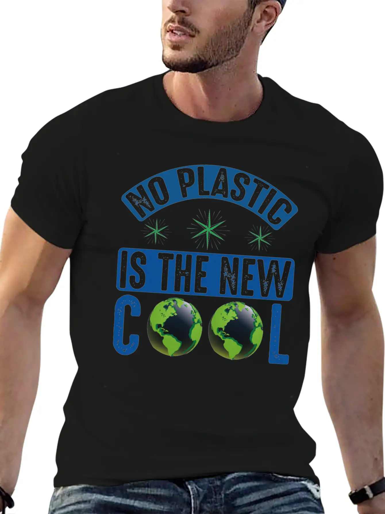 No Plastic Is The Cool Sea Protection Support Breathable Graphic T-Shirt – Perfect For Casual Days