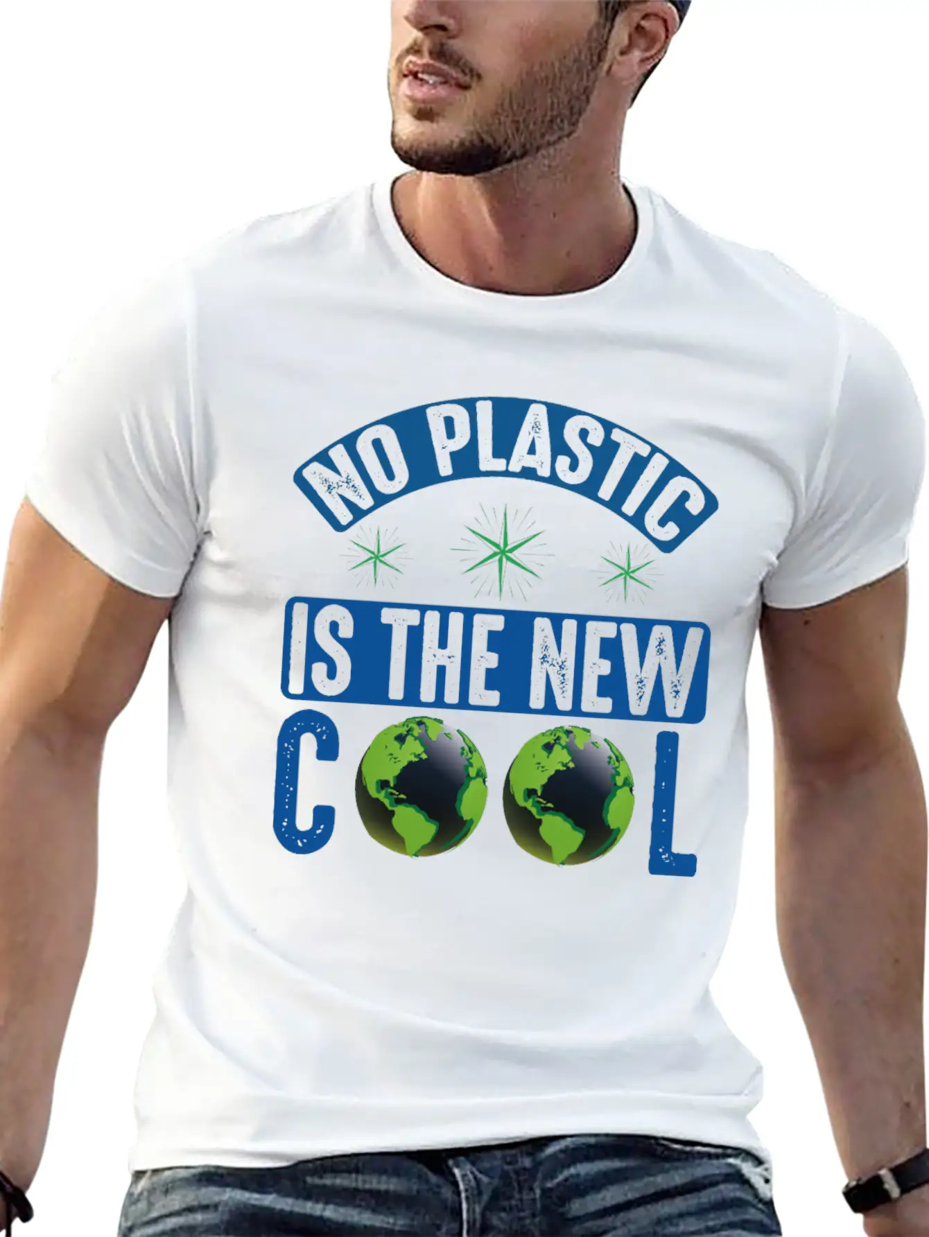 No Plastic Is The Cool Sea Protection Support Breathable Graphic T-Shirt – Perfect For Casual Days