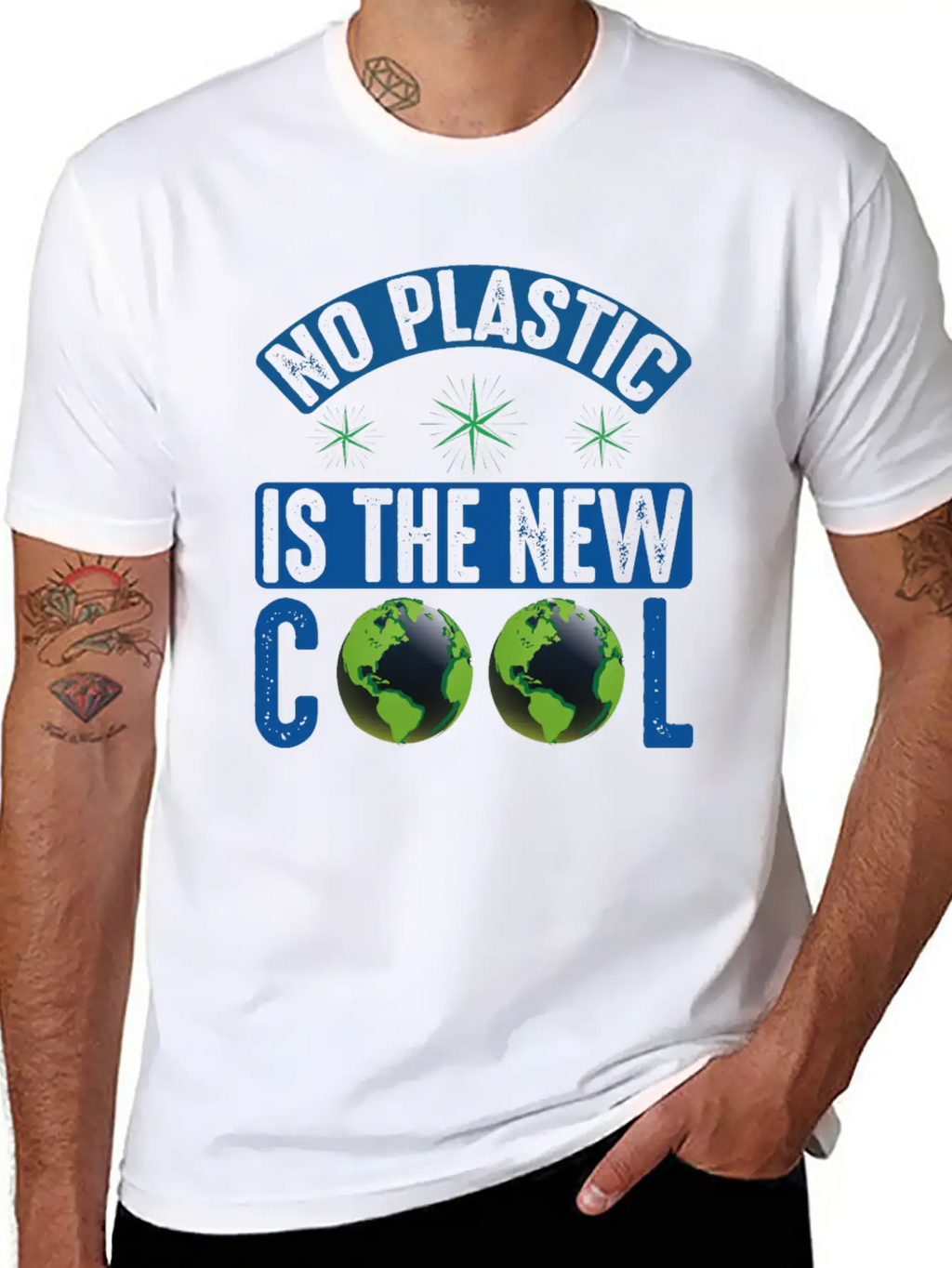 No Plastic Is The Cool Sea Protection Support Breathable Graphic T-Shirt – Perfect For Casual Days