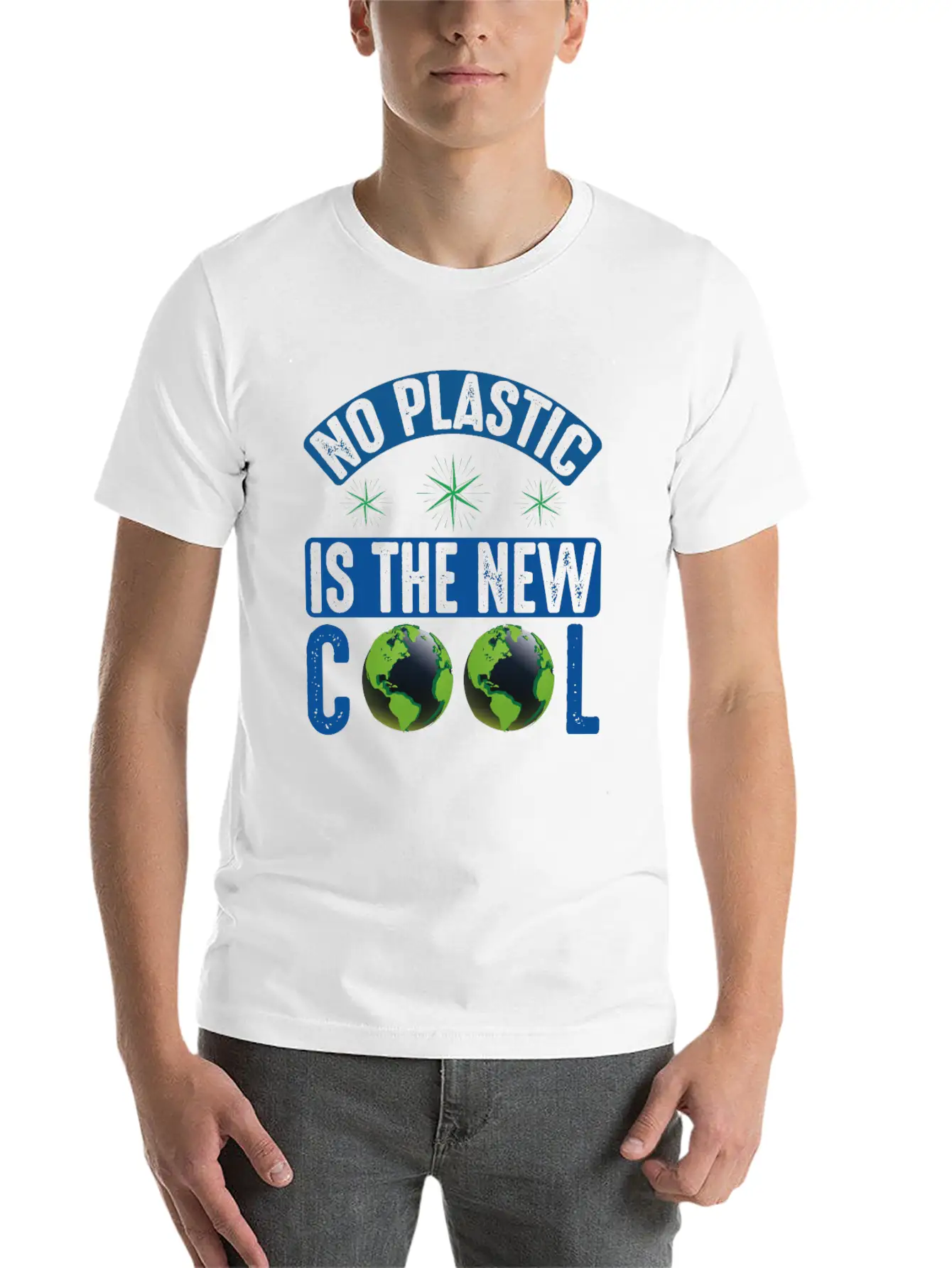 No Plastic Is The Cool Sea Protection Support Breathable Graphic T-Shirt – Perfect For Casual Days