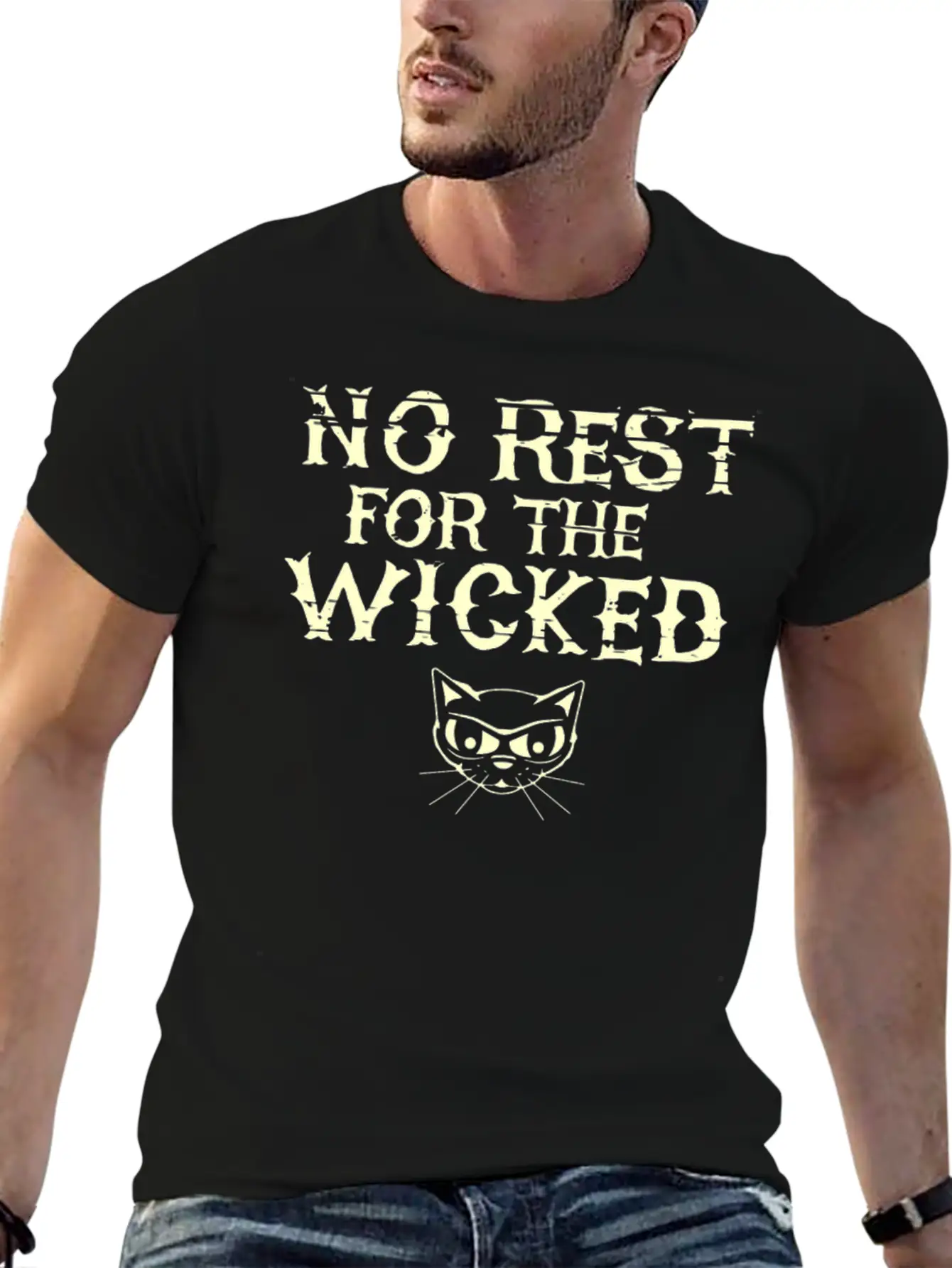 No Rest For The Wicked Stylish Everyday T-Shirt – Unisex Basic Cotton Tee