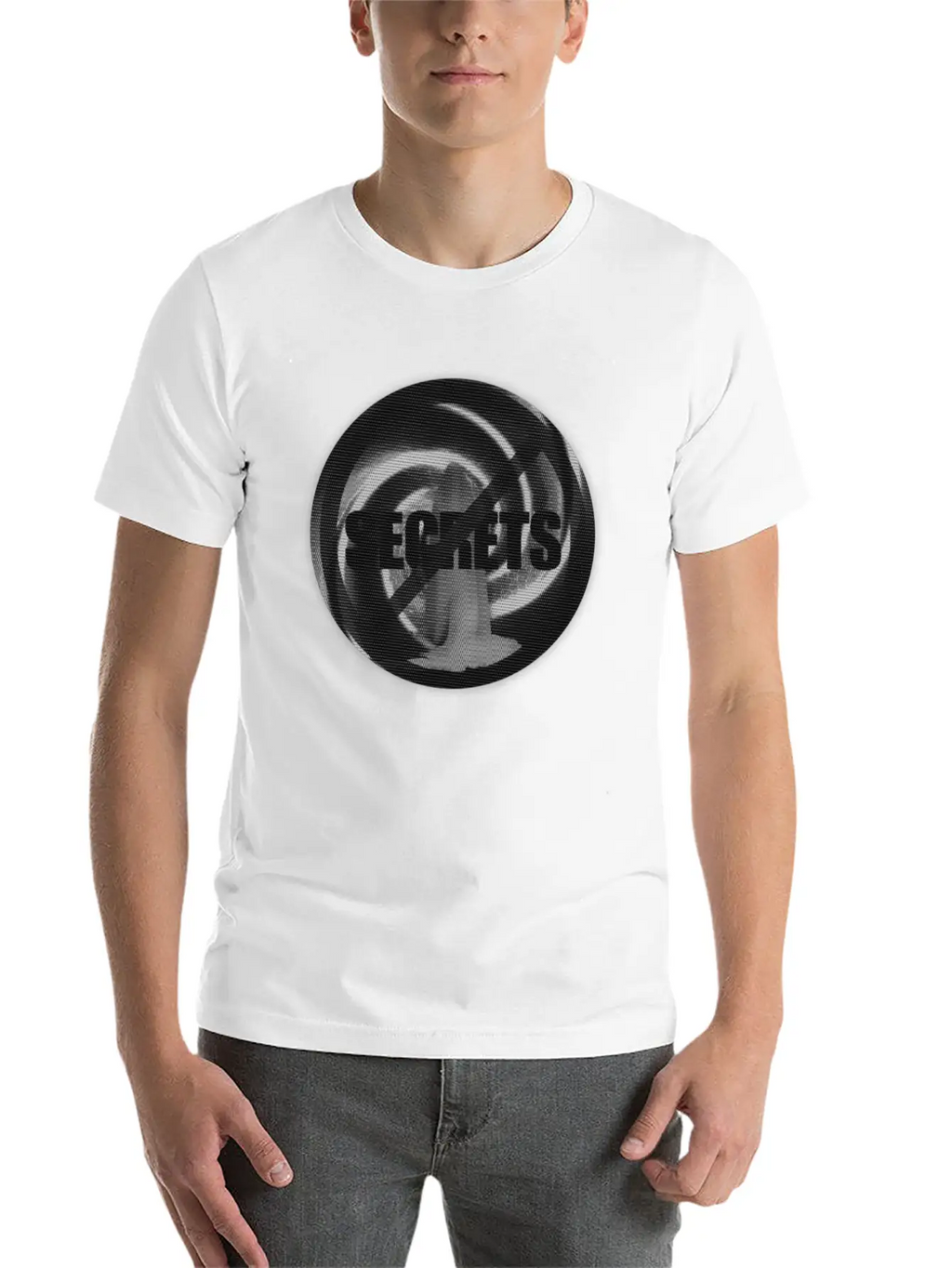 NO SECRETS W/ GHOSTLY FIGURE STANDING IN A VORTEX Classic Cotton Tee – Unisex Comfort For Any Season