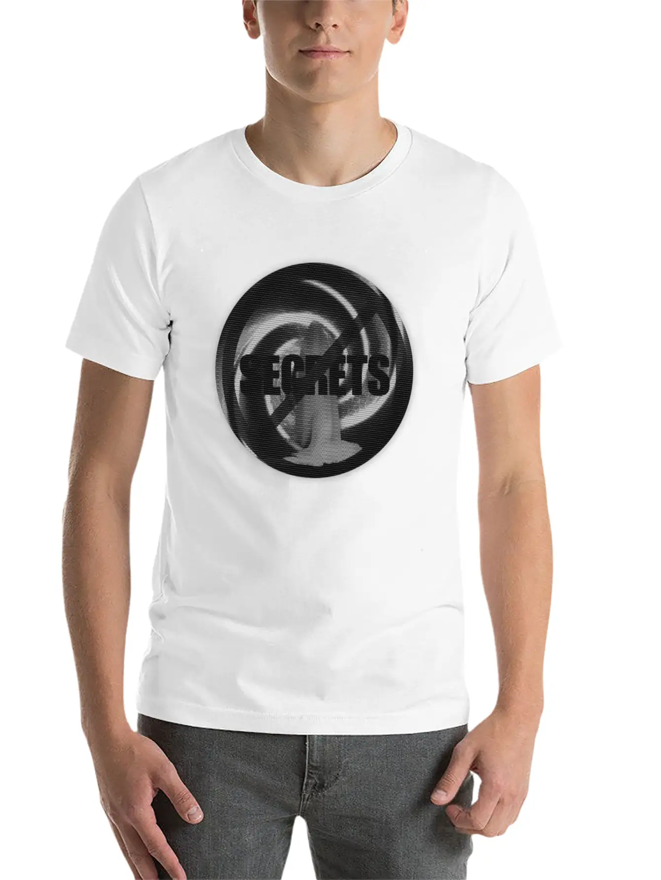 NO SECRETS W/ GHOSTLY FIGURE STANDING IN A VORTEX Classic Cotton Tee – Unisex Comfort For Any Season