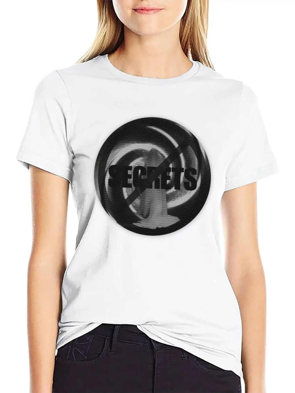 NO SECRETS W/ GHOSTLY FIGURE STANDING IN A VORTEX Classic Cotton Tee – Unisex Comfort For Any Season