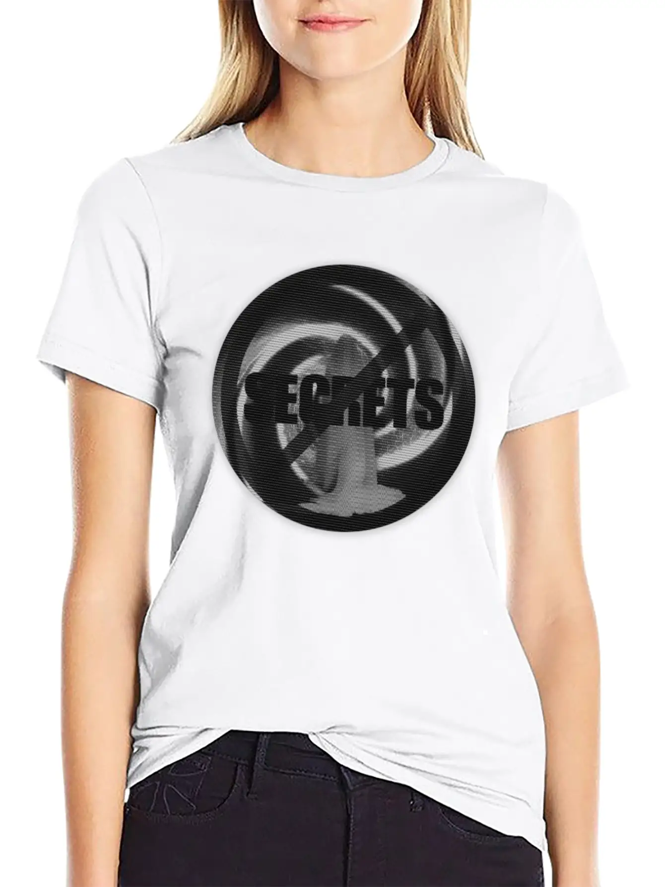 NO SECRETS W/ GHOSTLY FIGURE STANDING IN A VORTEX Classic Cotton Tee – Unisex Comfort For Any Season