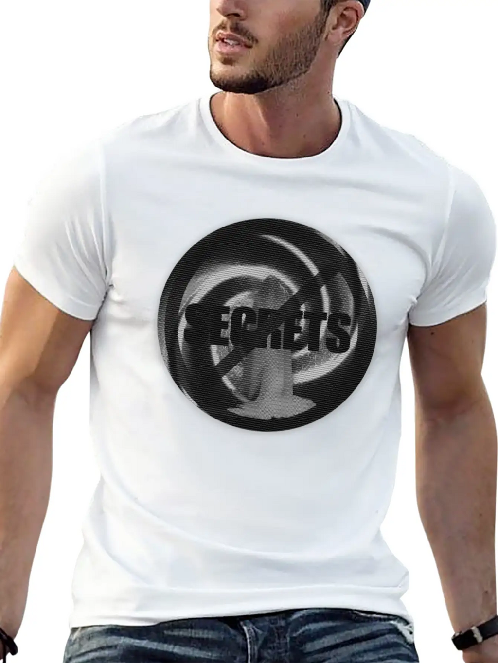 NO SECRETS W/ GHOSTLY FIGURE STANDING IN A VORTEX Classic Cotton Tee – Unisex Comfort For Any Season