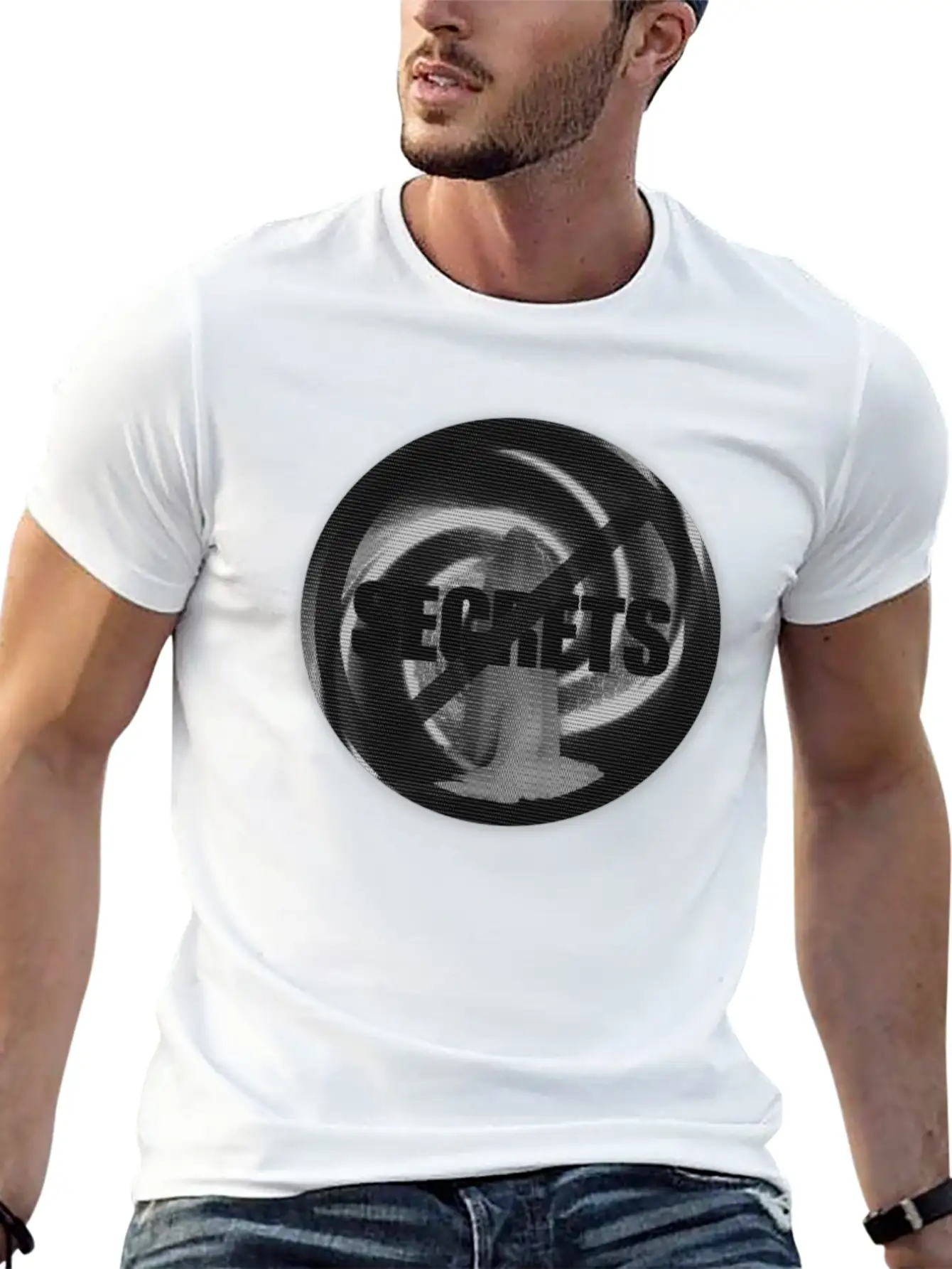 NO SECRETS W/ GHOSTLY FIGURE STANDING IN A VORTEX Classic Cotton Tee – Unisex Comfort For Any Season