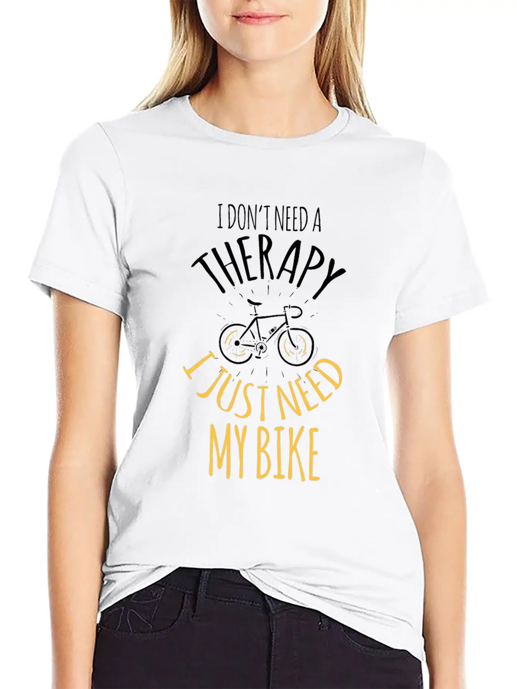 No Therapy But My Bike Cross Riding Sport Tempo In Breathable Graphic T-Shirt – Perfect For Casual Days