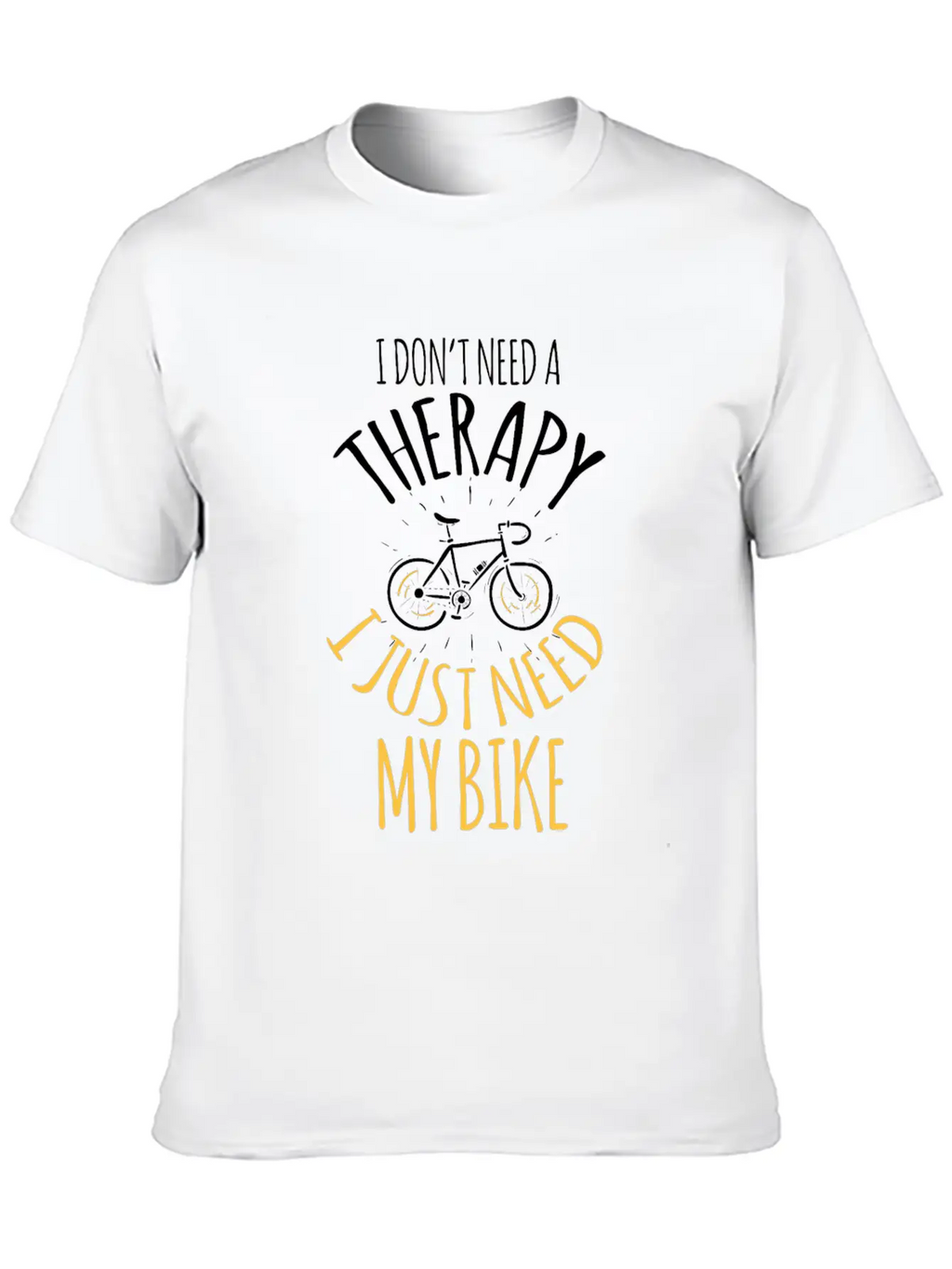 No Therapy But My Bike Cross Riding Sport Tempo In Breathable Graphic T-Shirt – Perfect For Casual Days