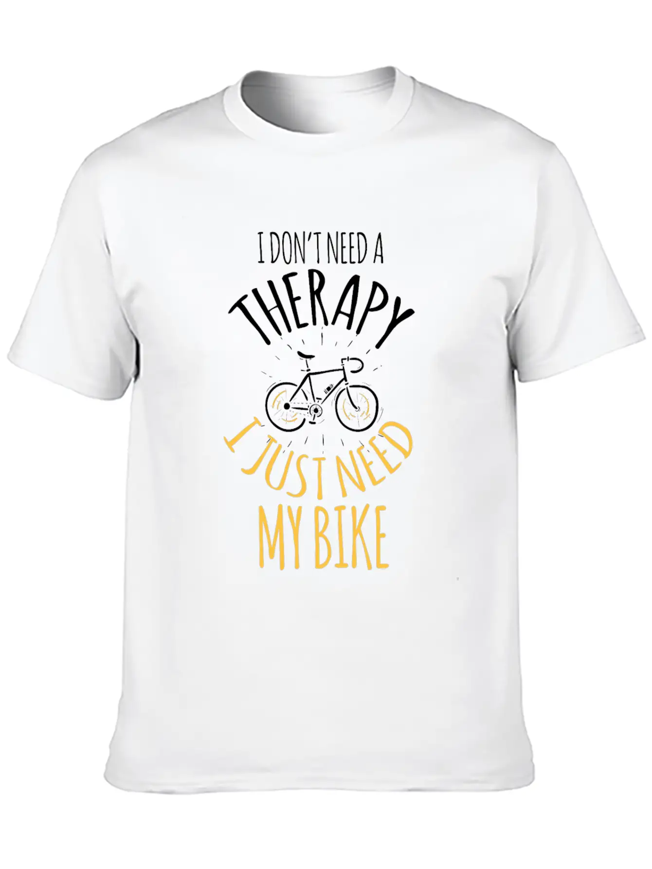 No Therapy But My Bike Cross Riding Sport Tempo In Breathable Graphic T-Shirt – Perfect For Casual Days