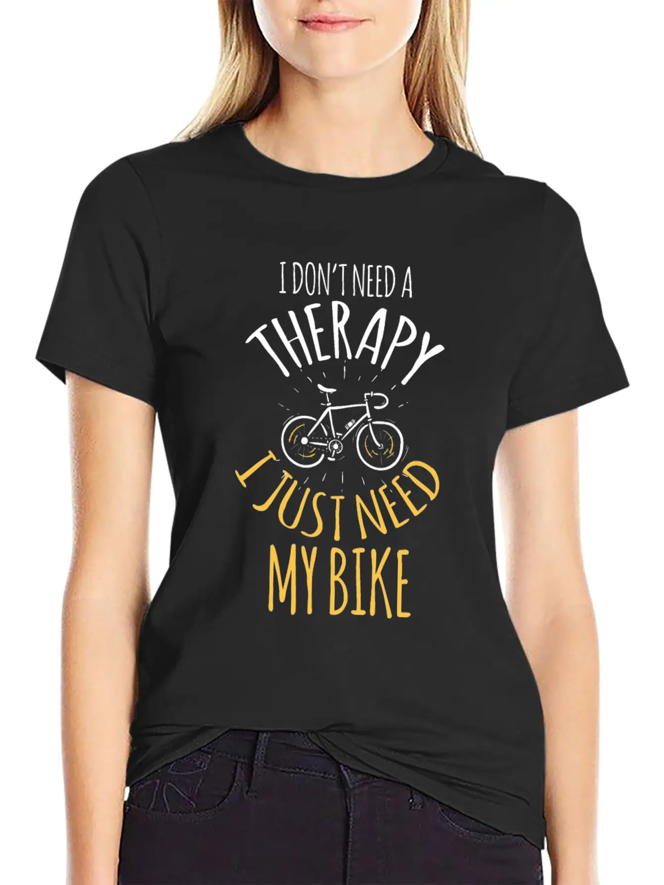 No Therapy But My Bike Cross Riding Sport Tempo In Breathable Graphic T-Shirt – Perfect For Casual Days